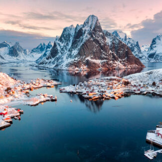 A fishing village in the Arctic