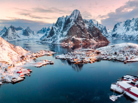 A fishing village in the Arctic